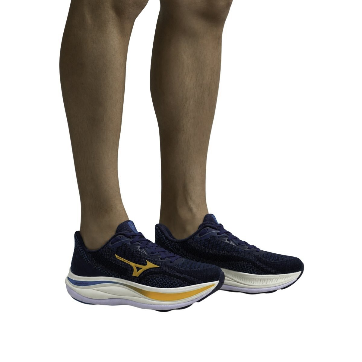 Tênis WAVE SKYWAY Mizuno Masculino 101143143M Marinho Azul Marinho 2