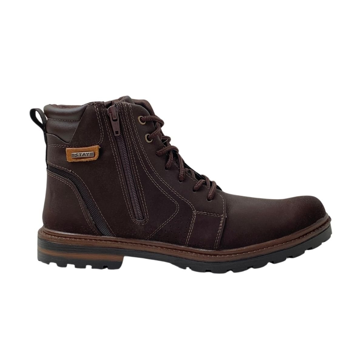 Coturno Stay Masculino 480900C Marrom Escuro