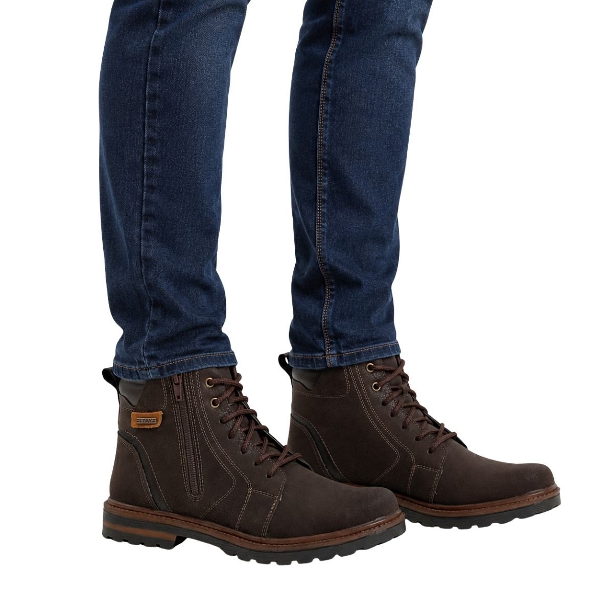 Coturno Stay Masculino 480900C Marrom Escuro Marrom 2