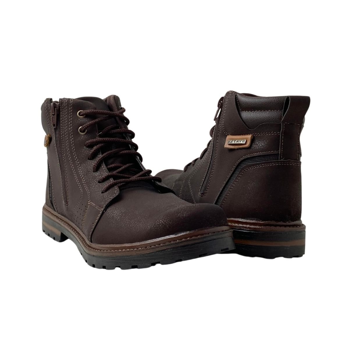 Coturno Stay Masculino 480900C Marrom Escuro Marrom 5
