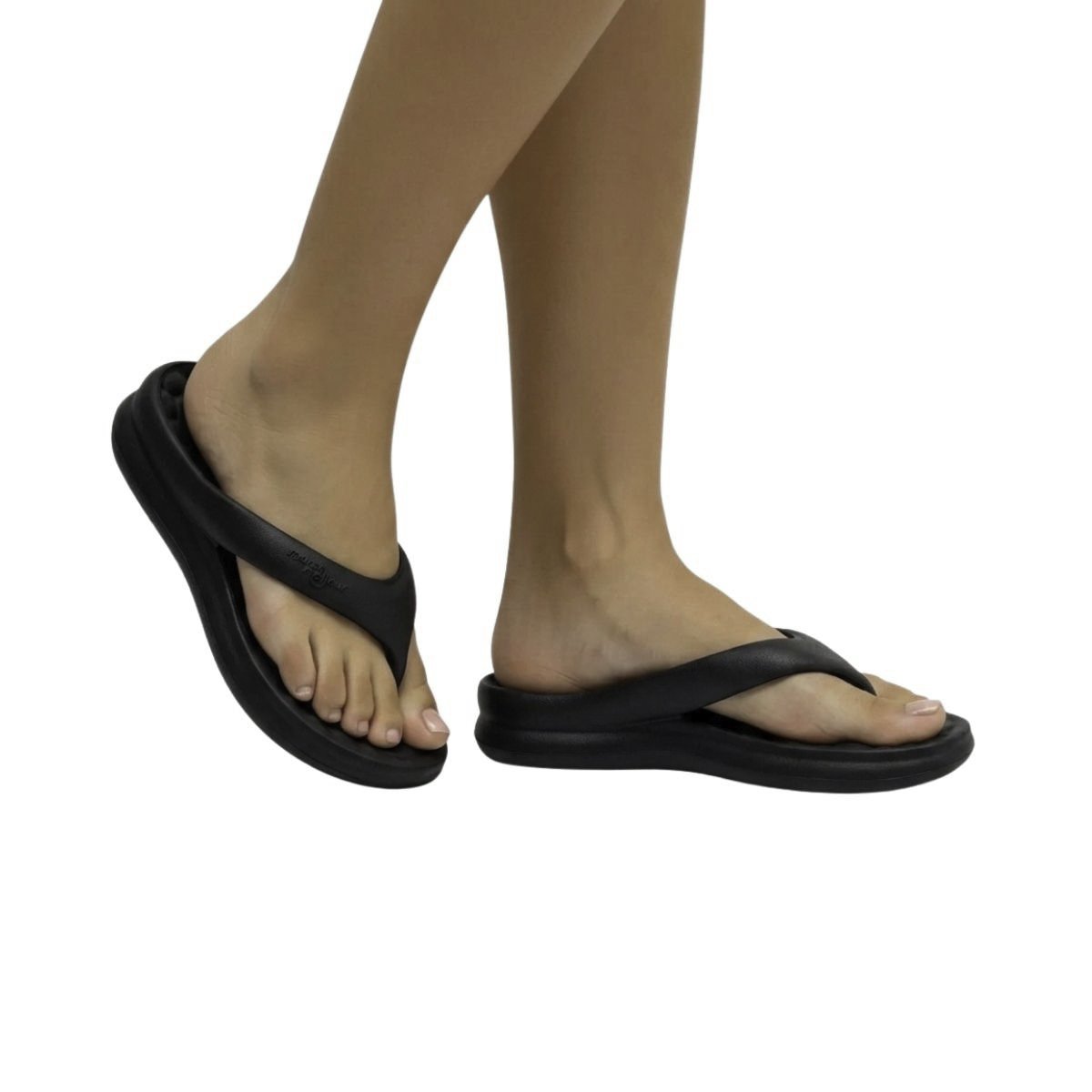 Chinelo Marshmallow Piccadilly Feminino C224003 Preto Preto 2