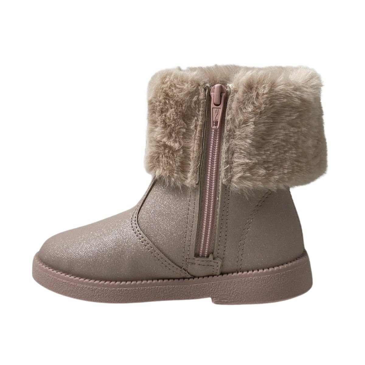 Bota Molekinha Infantil Menina 2184106 Rosa Rosa 3