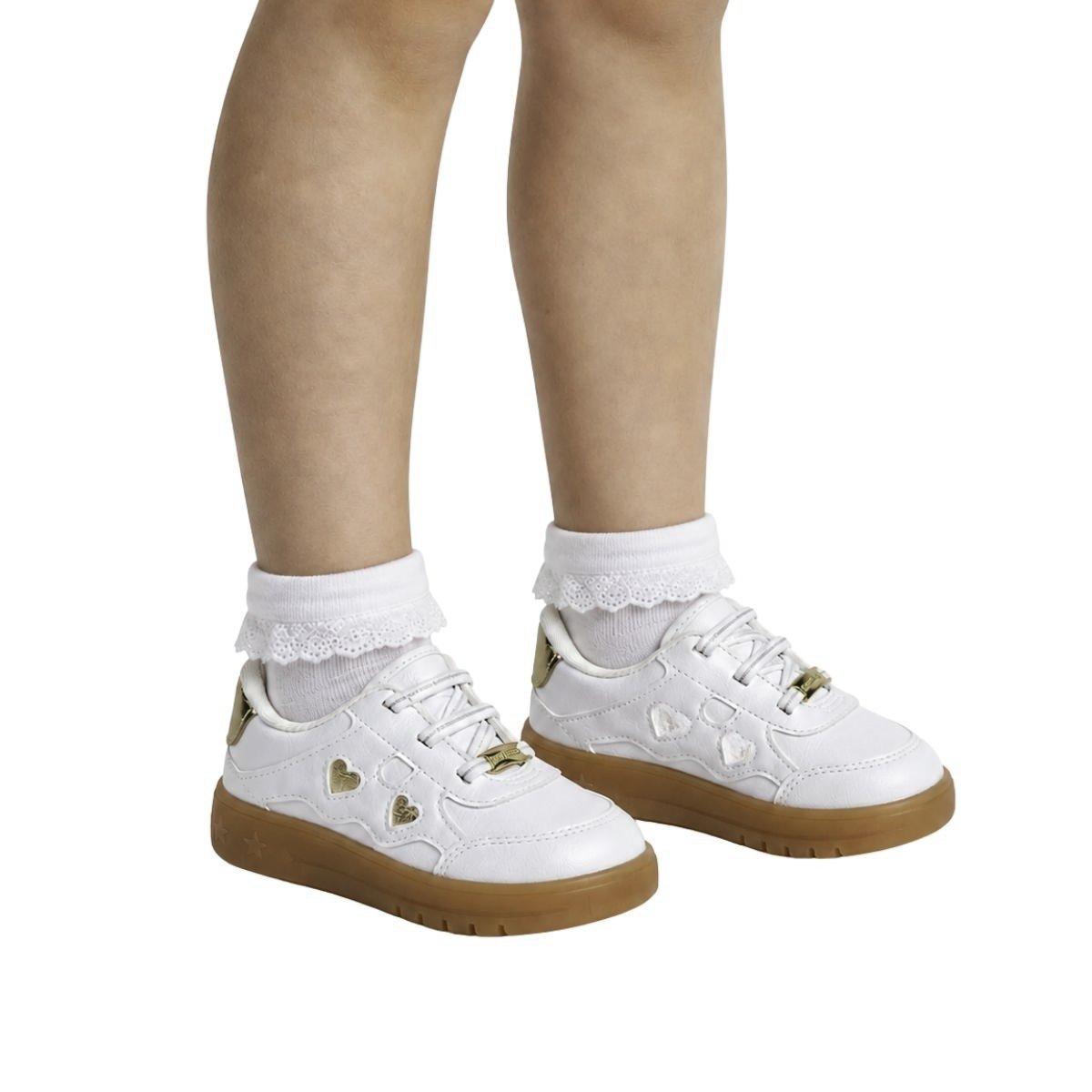 Tênis Molekinha Infantil Menina 2742205 Branco Branco 2