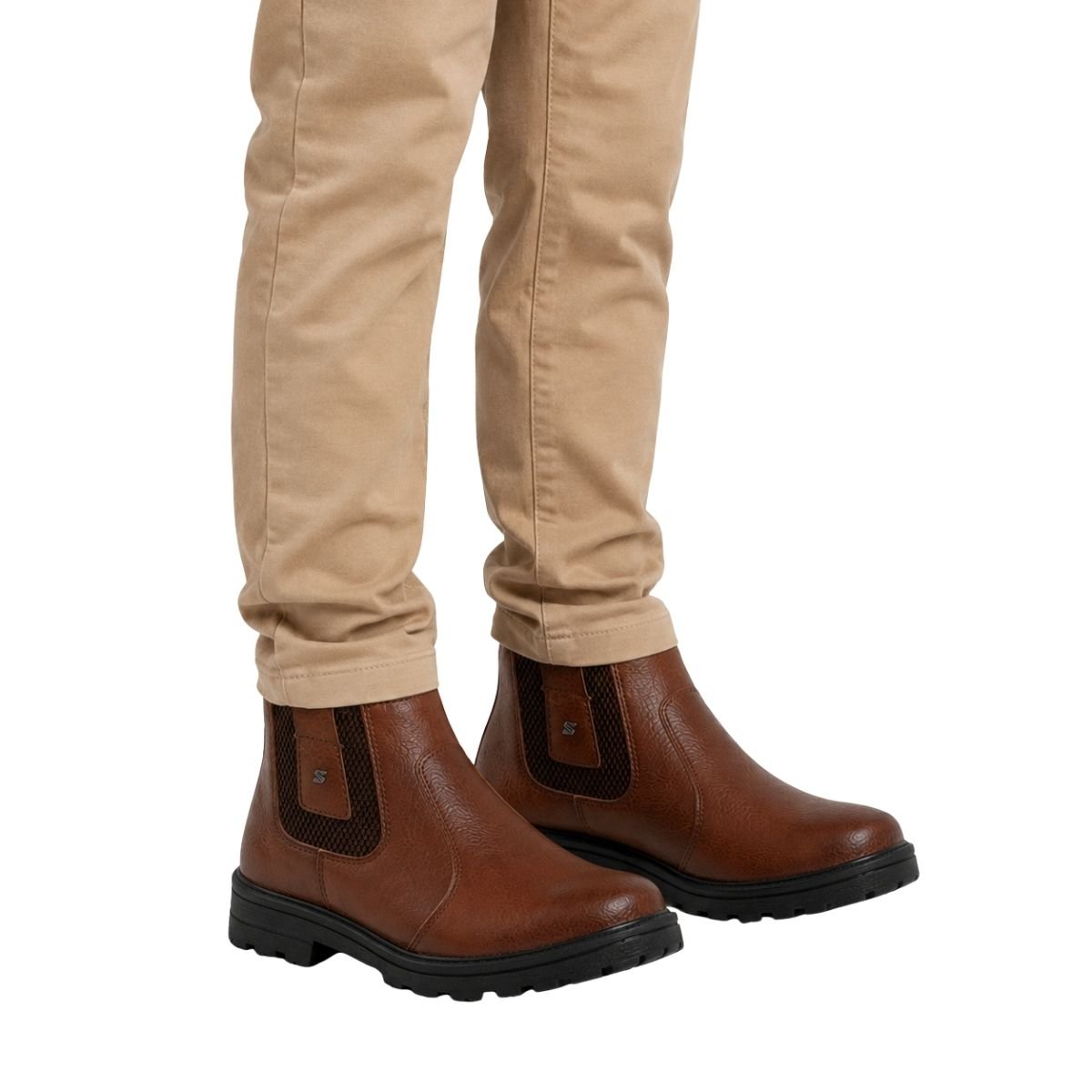 Botina Stay Infantil Menino 4762B Marrom Marrom 2