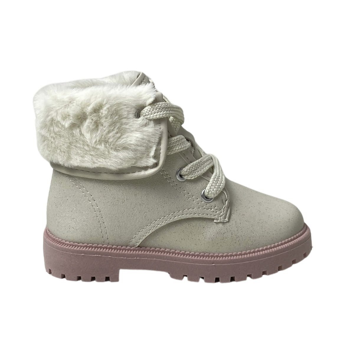 Coturno Molekinha Infantil Menina 2126524 Creme