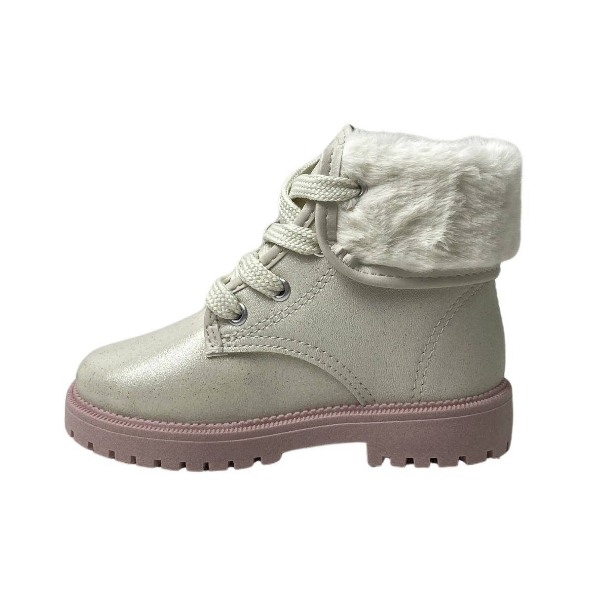 Coturno Molekinha Infantil Menina 2126524 Creme Creme 3