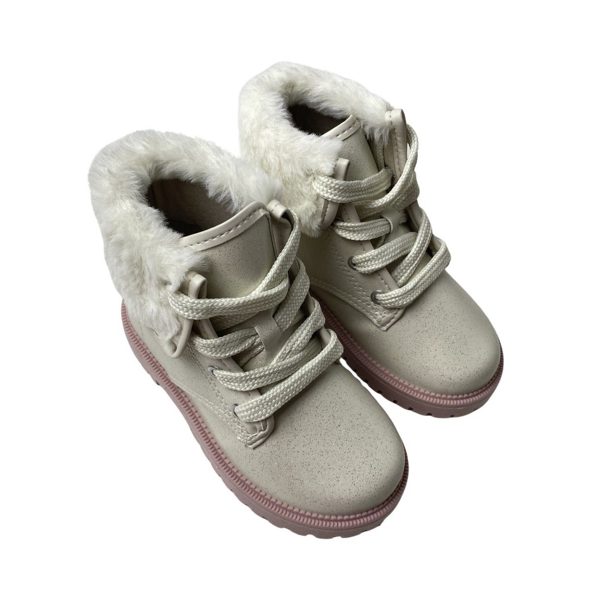 Coturno Molekinha Infantil Menina 2126524 Creme Creme 4