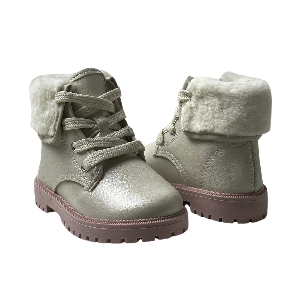 Coturno Molekinha Infantil Menina 2126524 Creme Creme 5