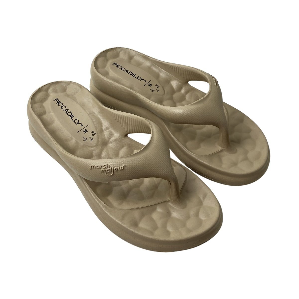Chinelo Marshmallow Piccadilly Feminino C224003 Bege Bege 4