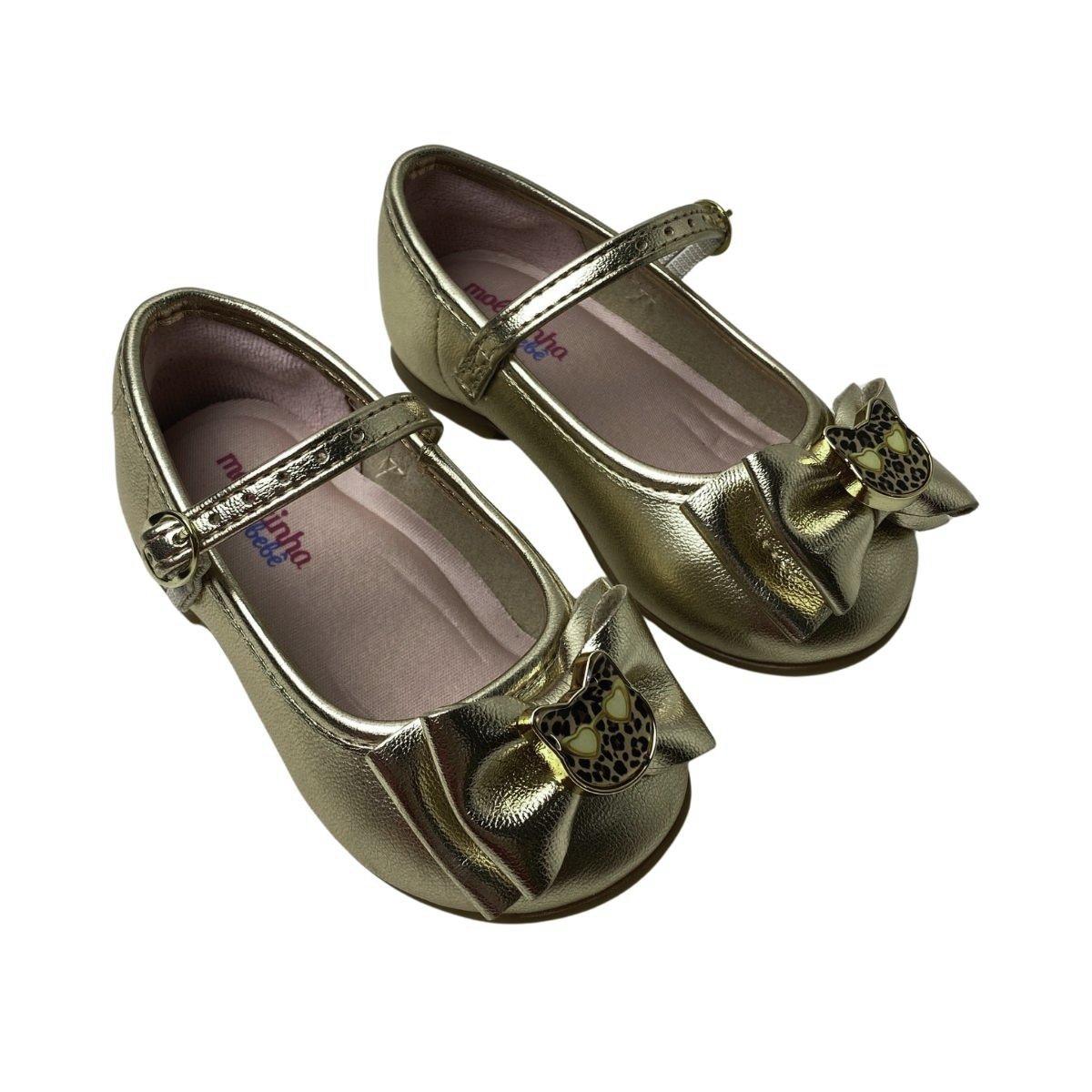 Sapatilha Molekinha Infantil Menina 21061078 Dourada Dourado 4