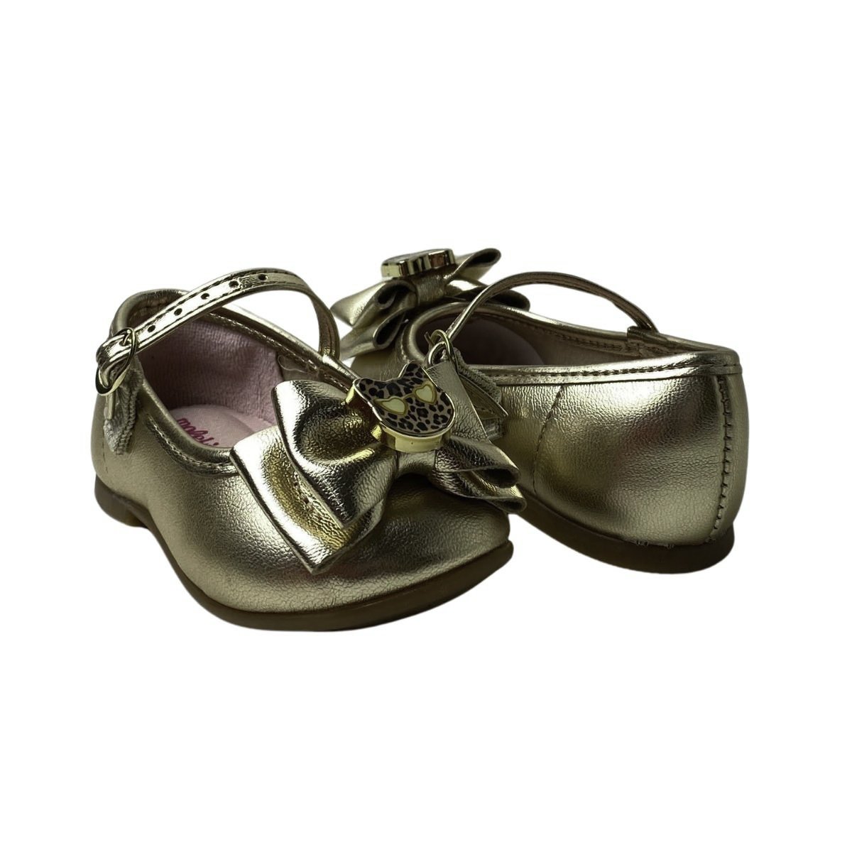 Sapatilha Molekinha Infantil Menina 21061078 Dourada Dourado 5