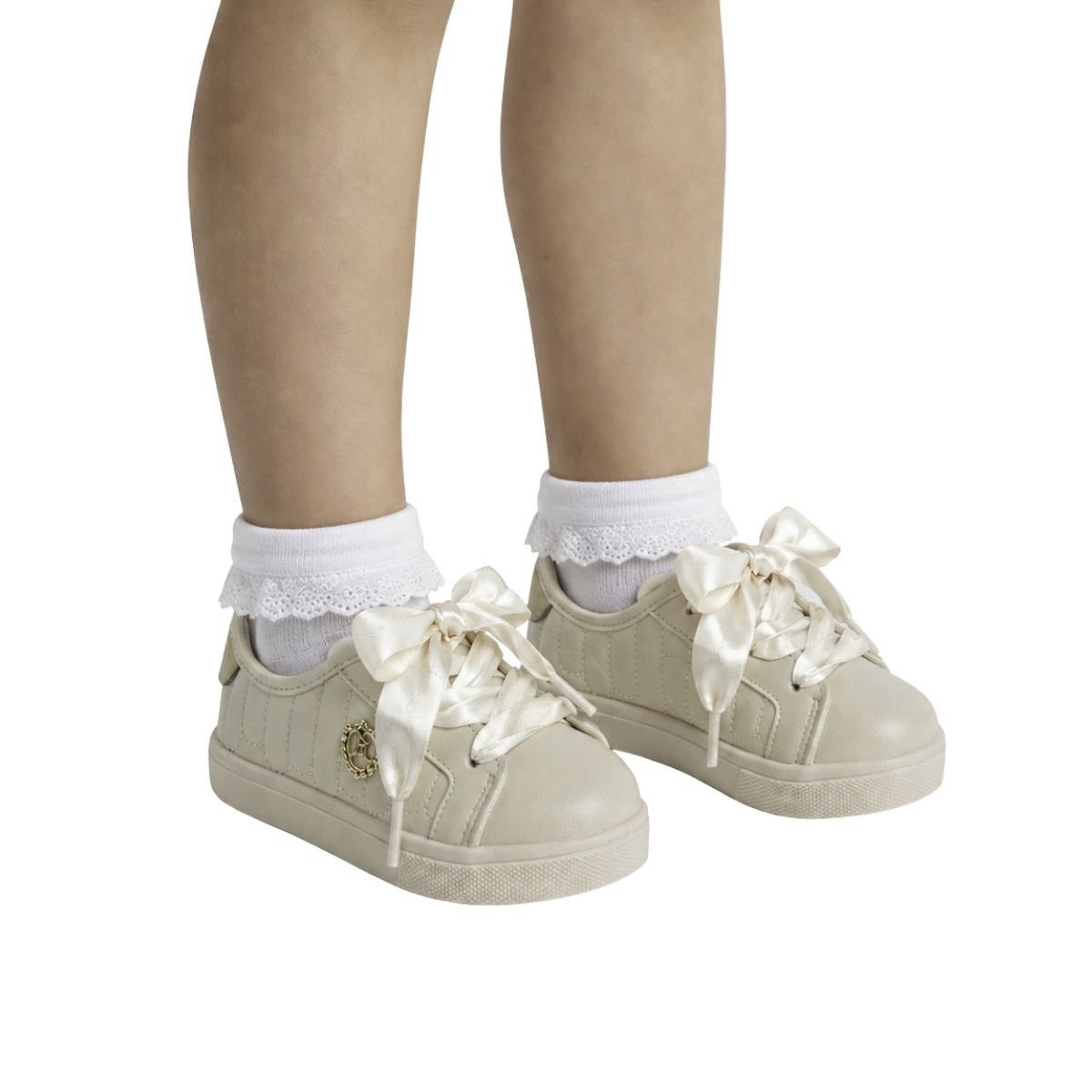 Tênis Molekinha Infantil Menina 2118595 Off White Off White 2