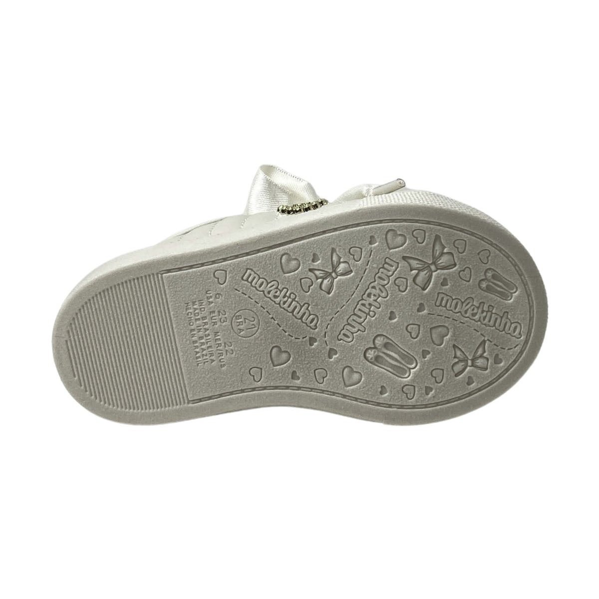 Tênis Molekinha Infantil Menina 2118595 Off White Off White 6