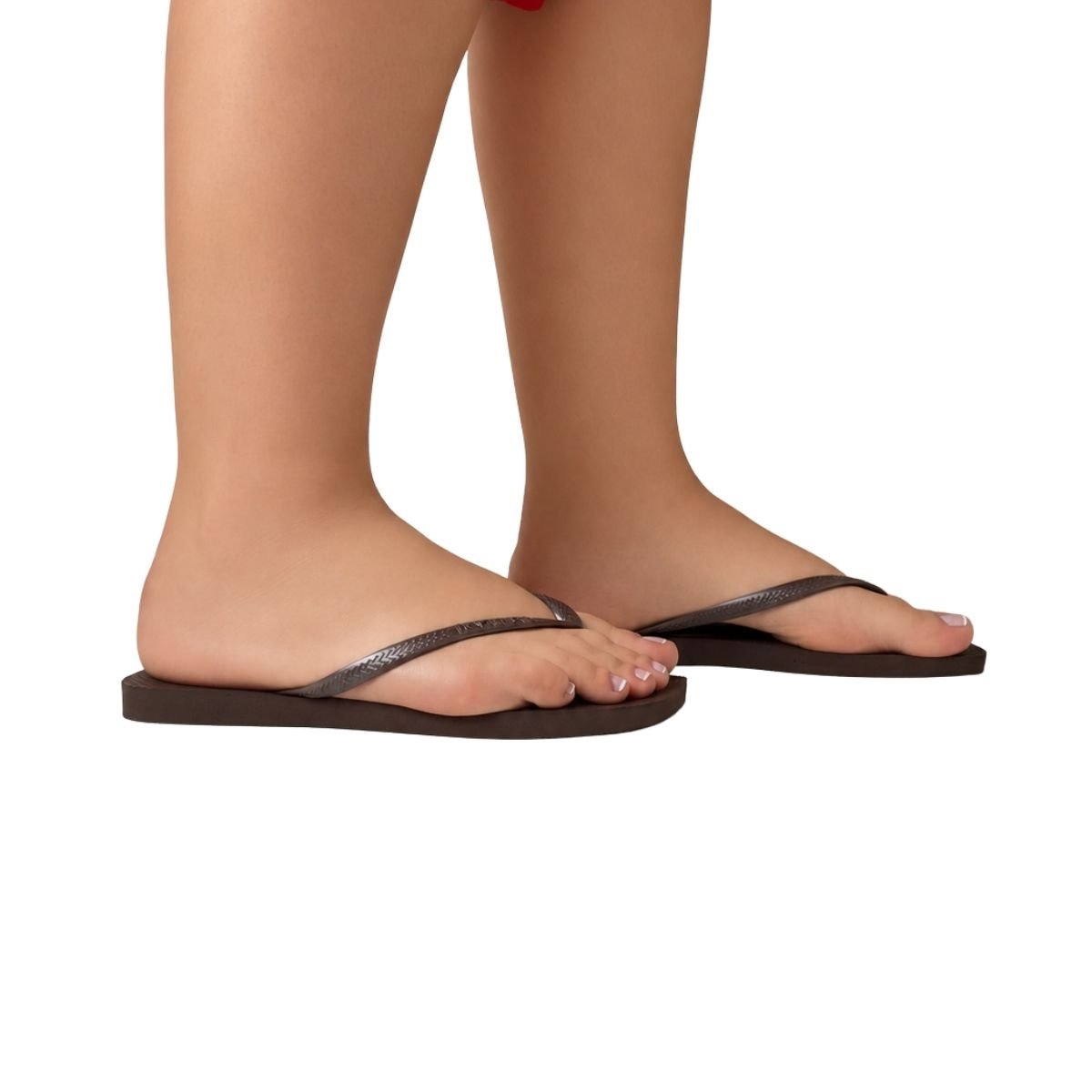 Chinelo Havaianas Slim Square Feminino 4148301 Marrom Escuro Marrom 2