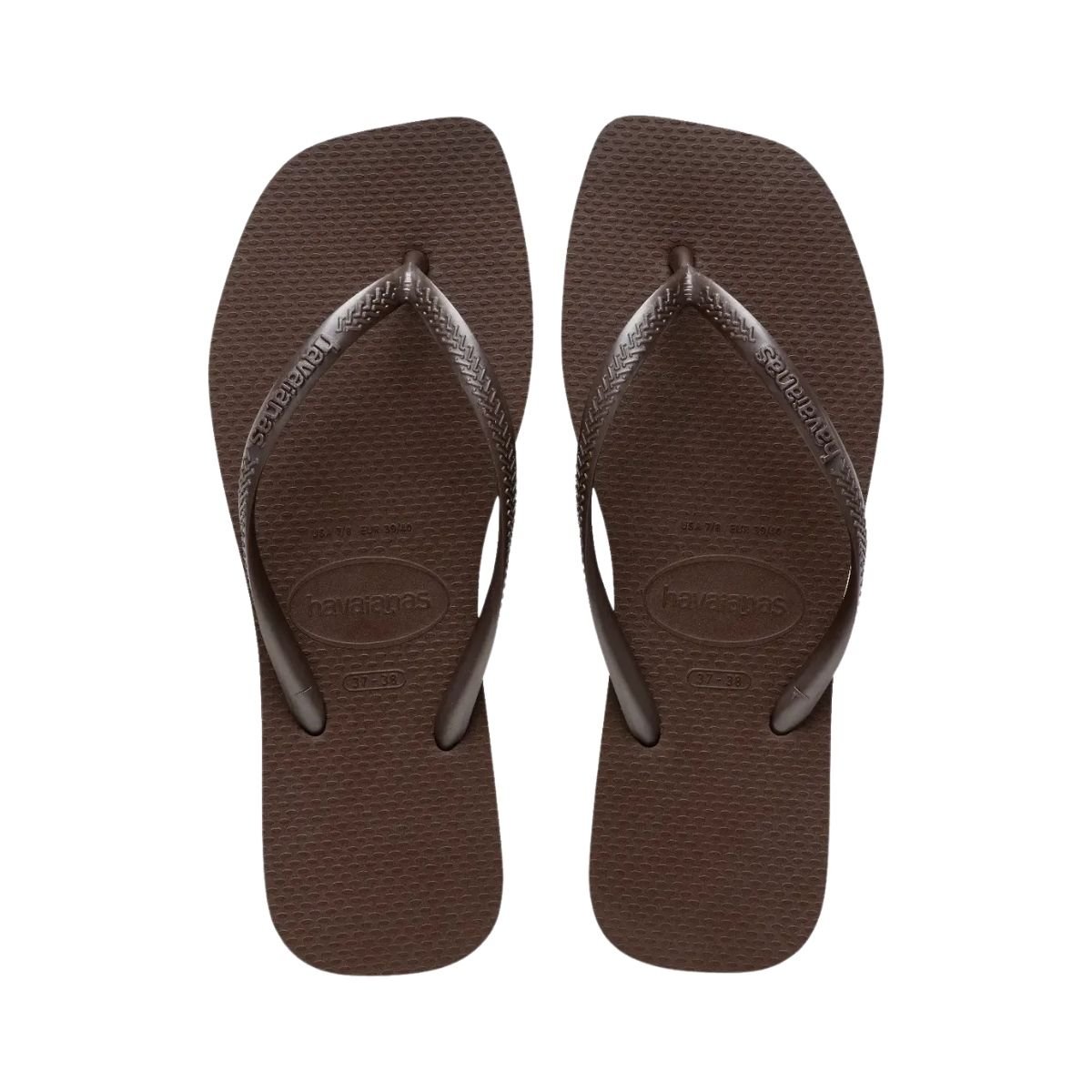 Chinelo Havaianas Slim Square Feminino 4148301 Marrom Escuro Marrom 3