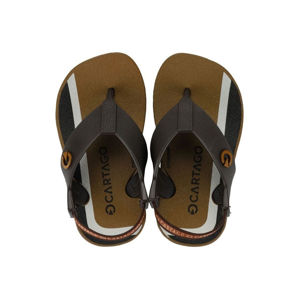 Chinelo Cartago Atlanta Infantil Menino 12256 Marrom Marrom 3