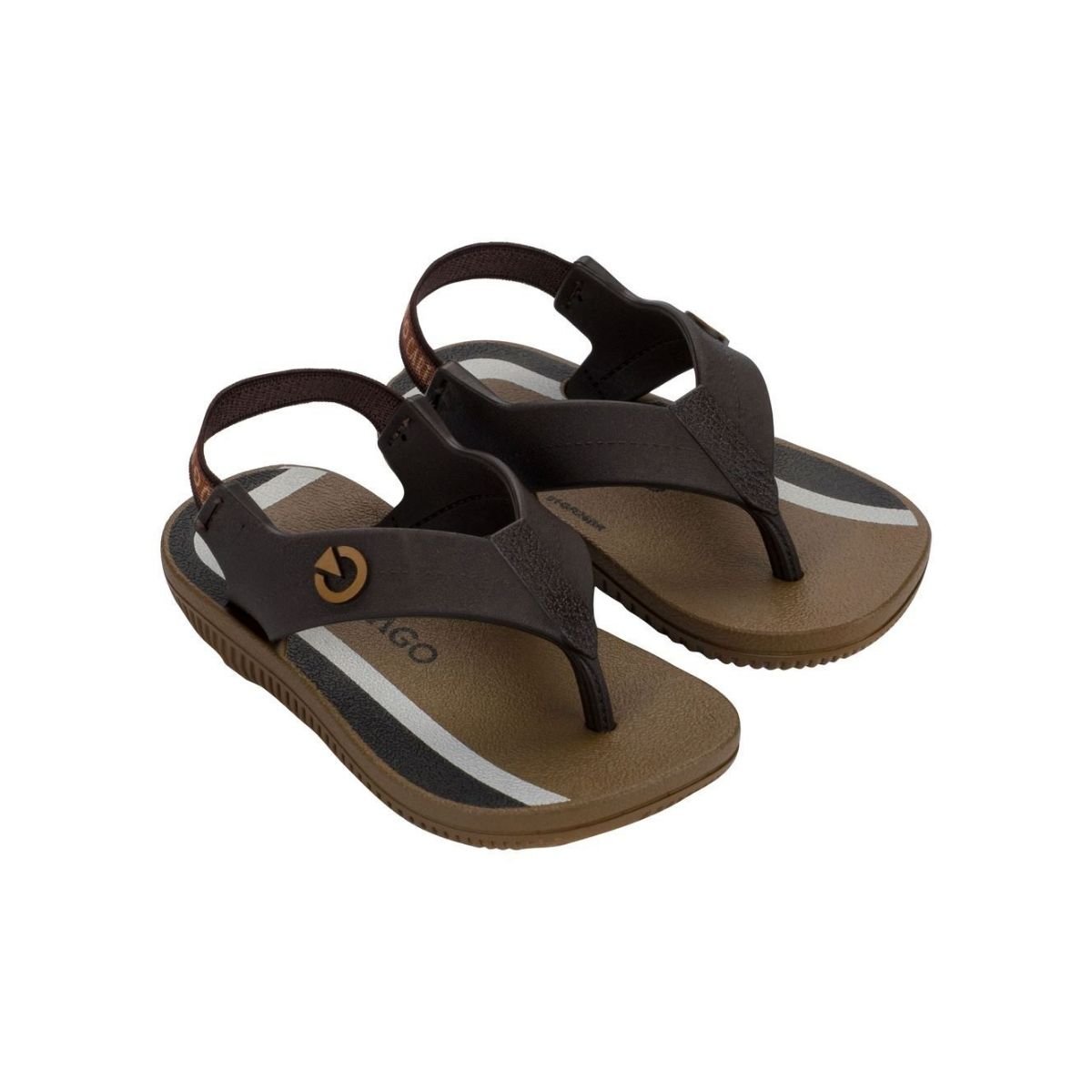 Chinelo Cartago Atlanta Infantil Menino 12256 Marrom Marrom 4