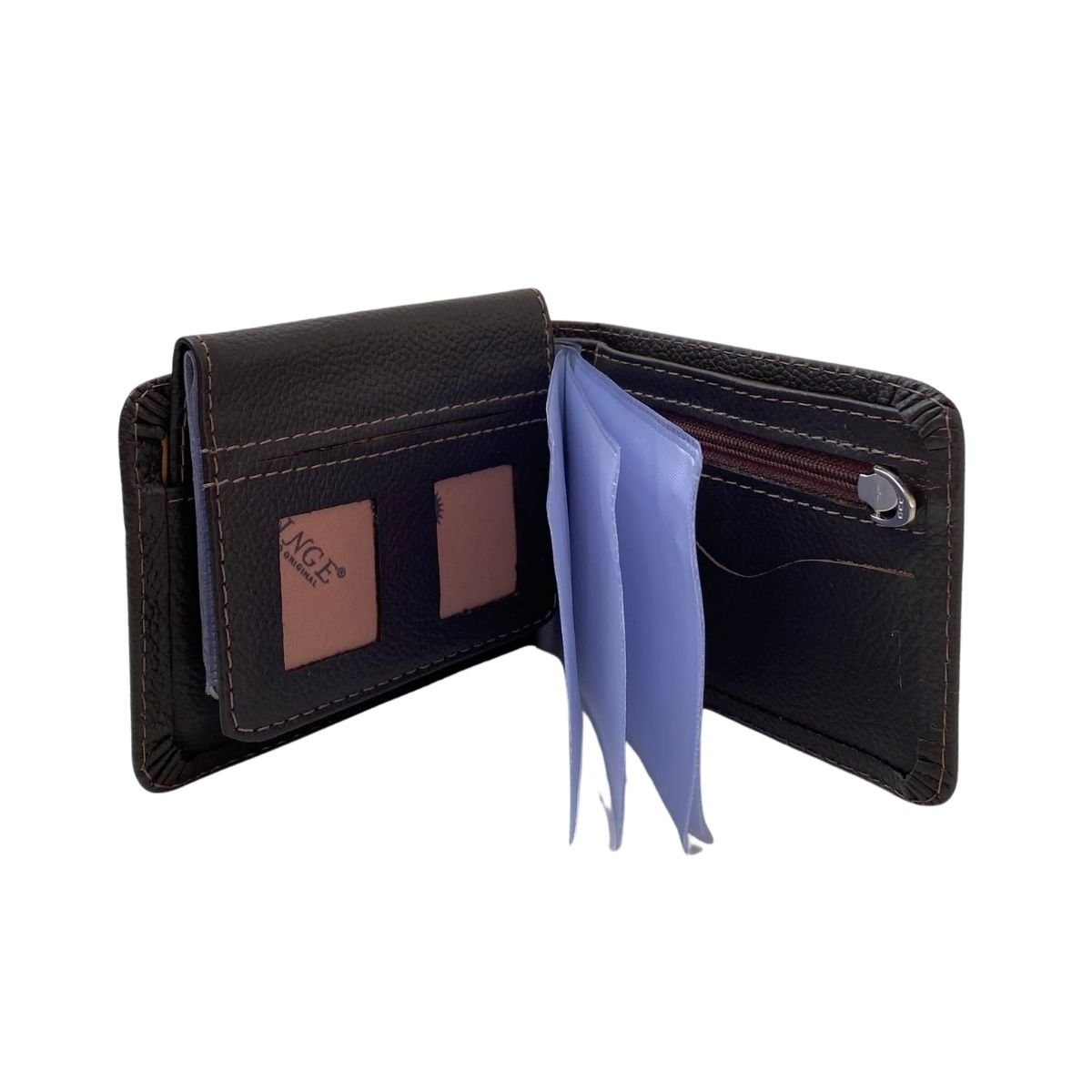 Carteira Couro Solinge Masculina 014SO Marrom Marrom 3