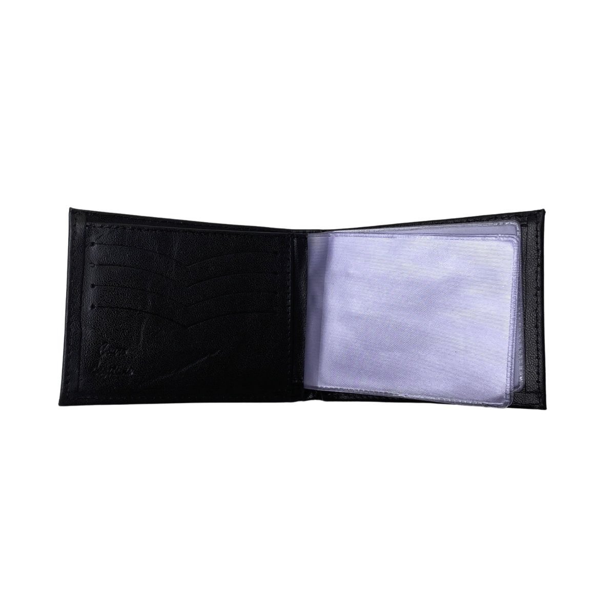 Carteira Couro Original Designer Masculina 006OD Preta Preto 4