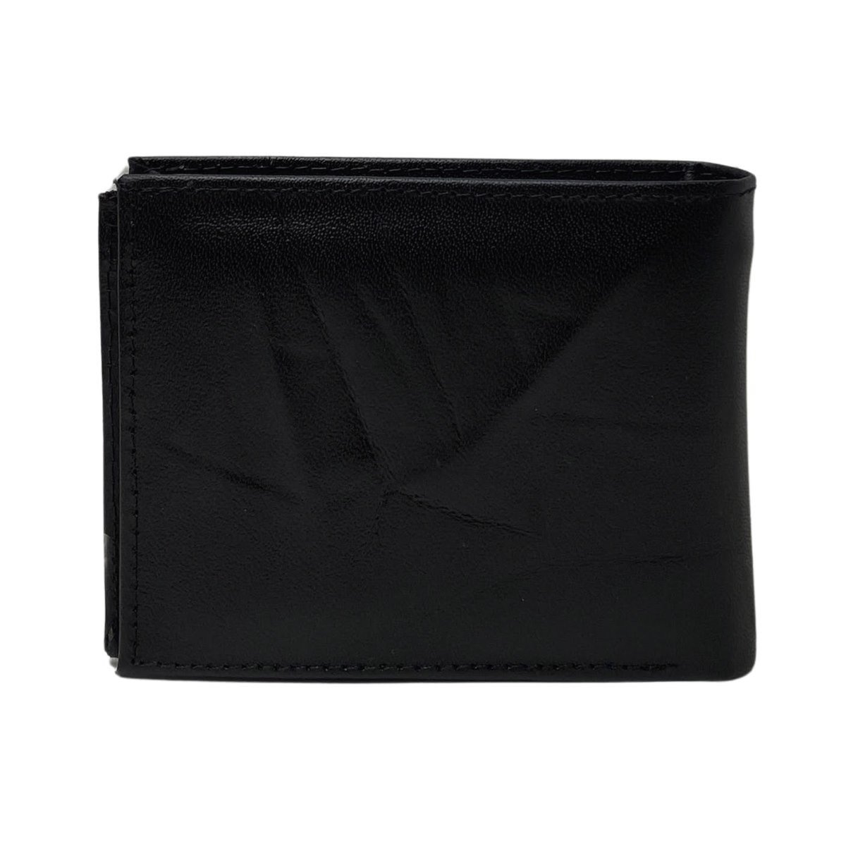 Carteira Couro Original Designer Masculina 009OD Preta Preto 2