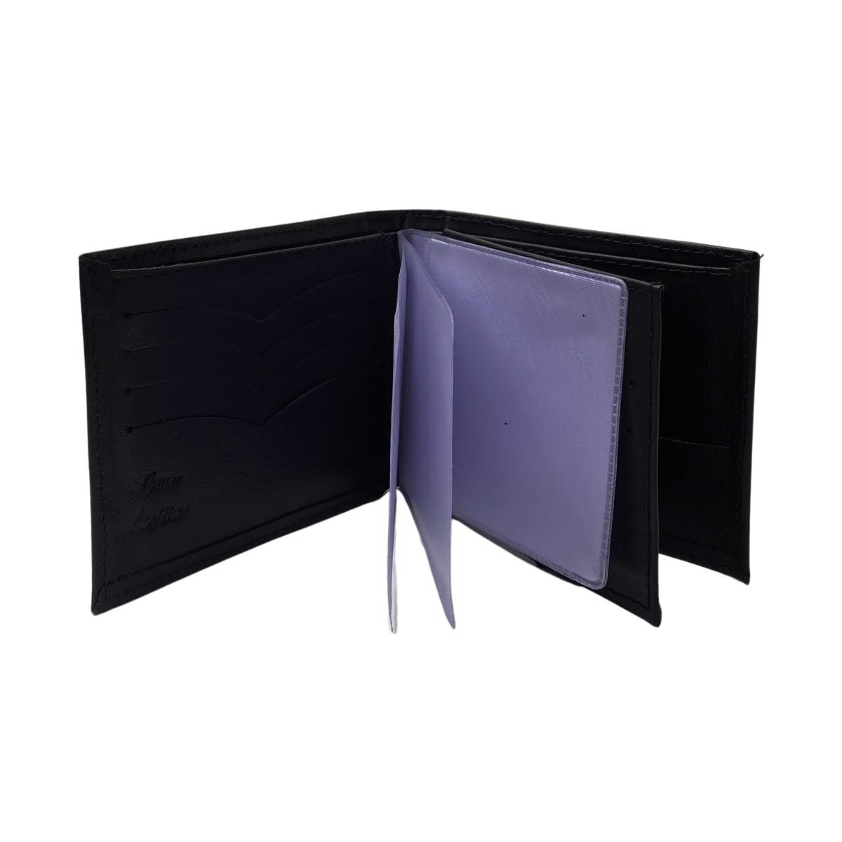 Carteira Couro Original Designer Masculina 009OD Preta Preto 3
