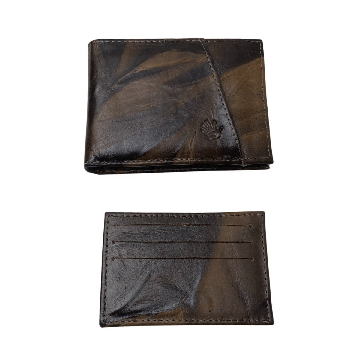 Carteira Couro Original Designer Masculina 027OD Marrom Marrom 3