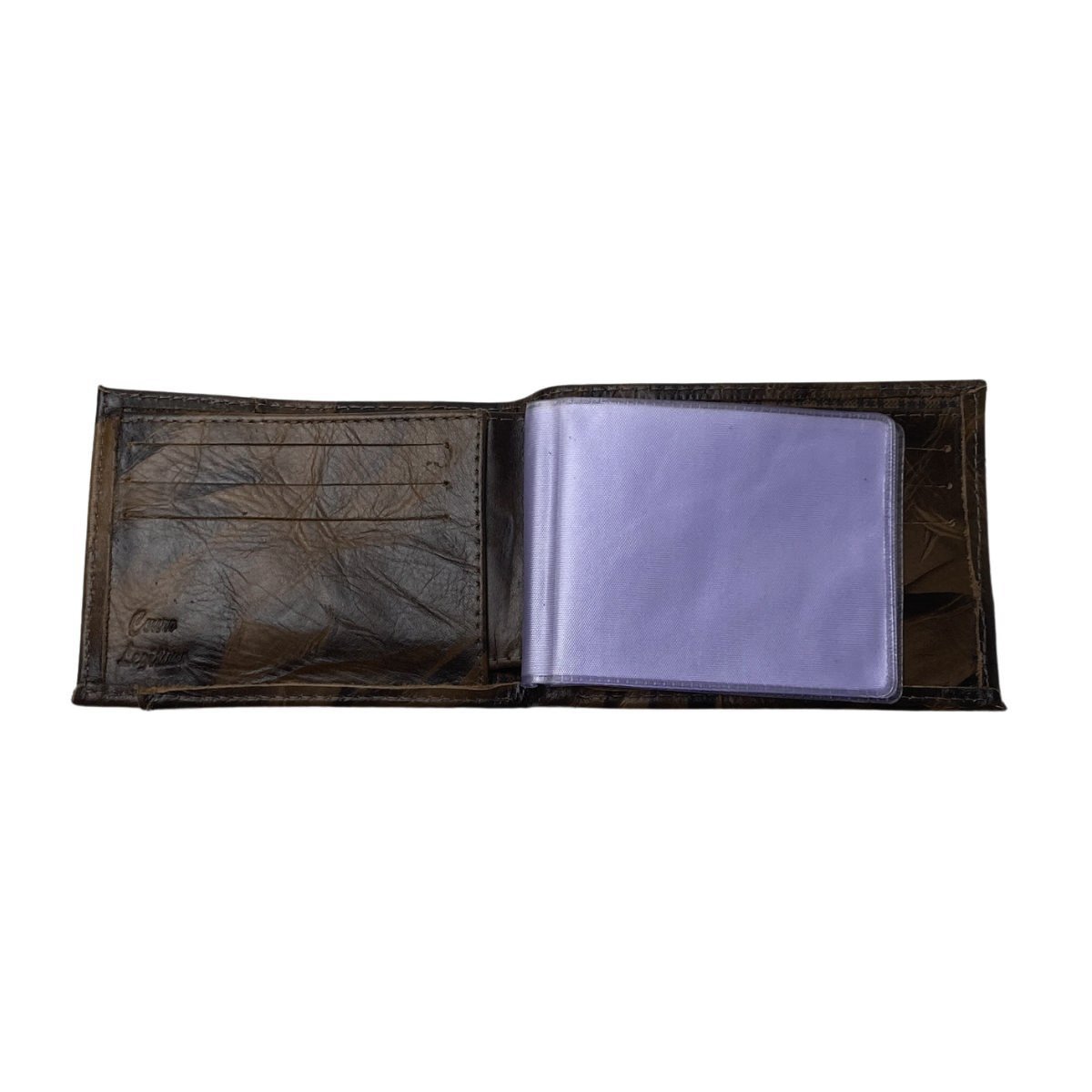 Carteira Couro Original Designer Masculina 027OD Marrom Marrom 5