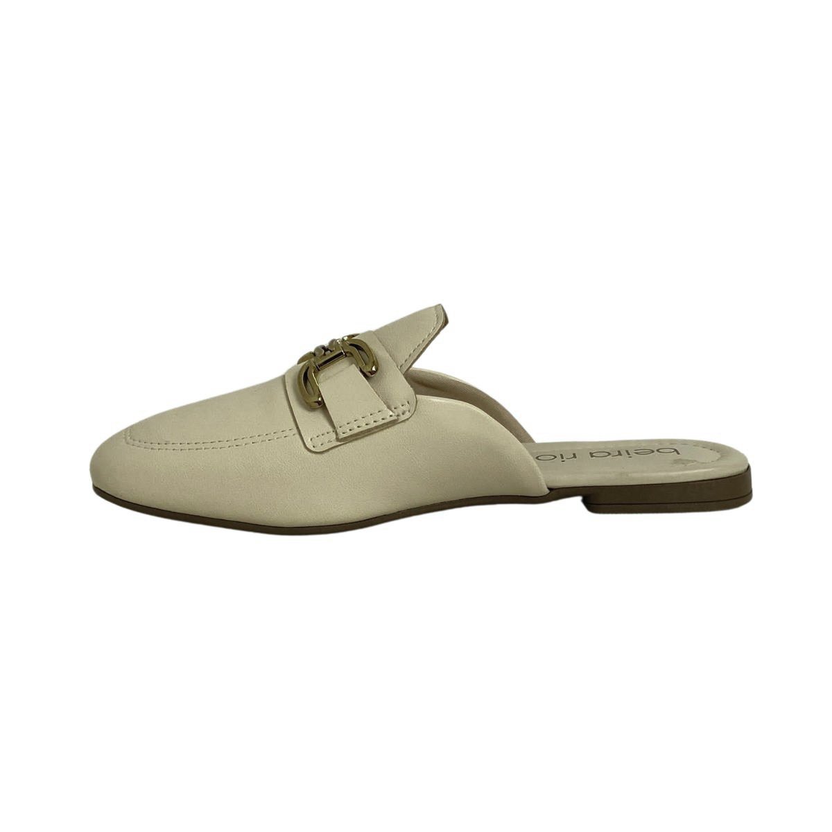Mule Beira Rio Feminino 4323100 Creme Branco 3