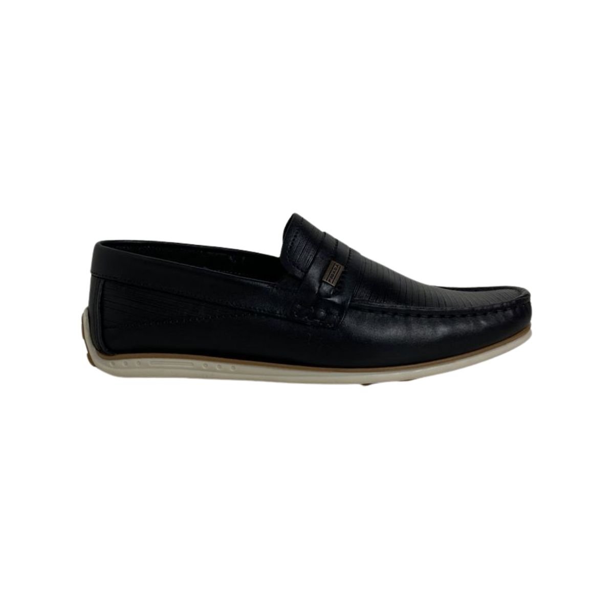 Mocassim Couro Pegada Masculina 142009 Preto