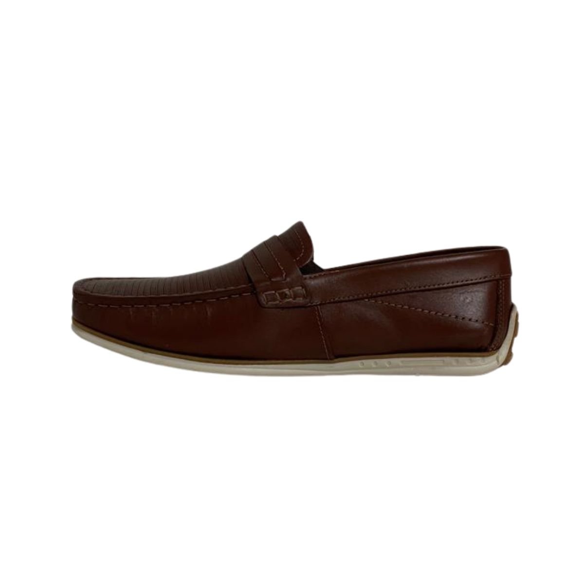 Mocassim Couro Pegada Masculina 142009 Marrom Marrom 3