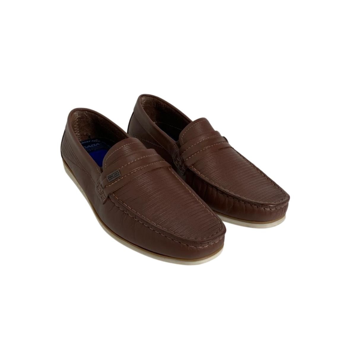 Mocassim Couro Pegada Masculina 142009 Marrom Marrom 4