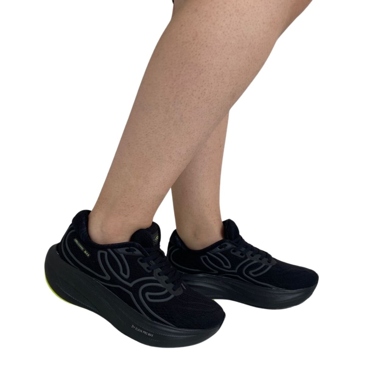 Tênis Corre Max Olympikus Feminino CORRE-MAX-F Preto/Preto Preto 2