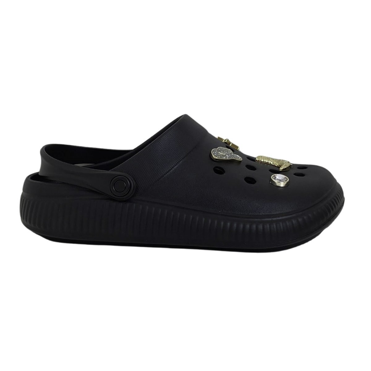 Babuche Moleca Feminino 5832314 Preto Preto 1