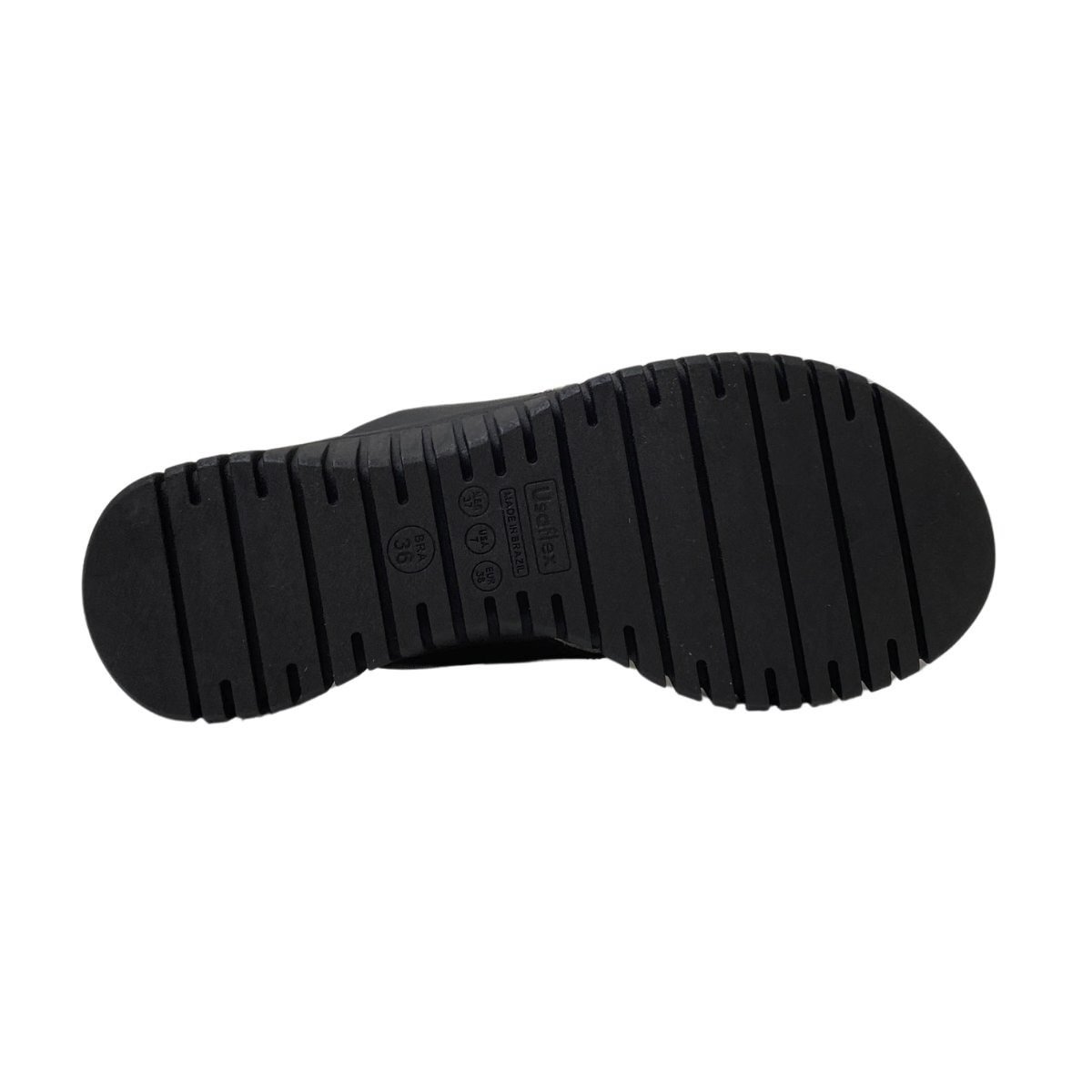 Tamanco Couro Usaflex Feminino UC0403 Preto Preto 6