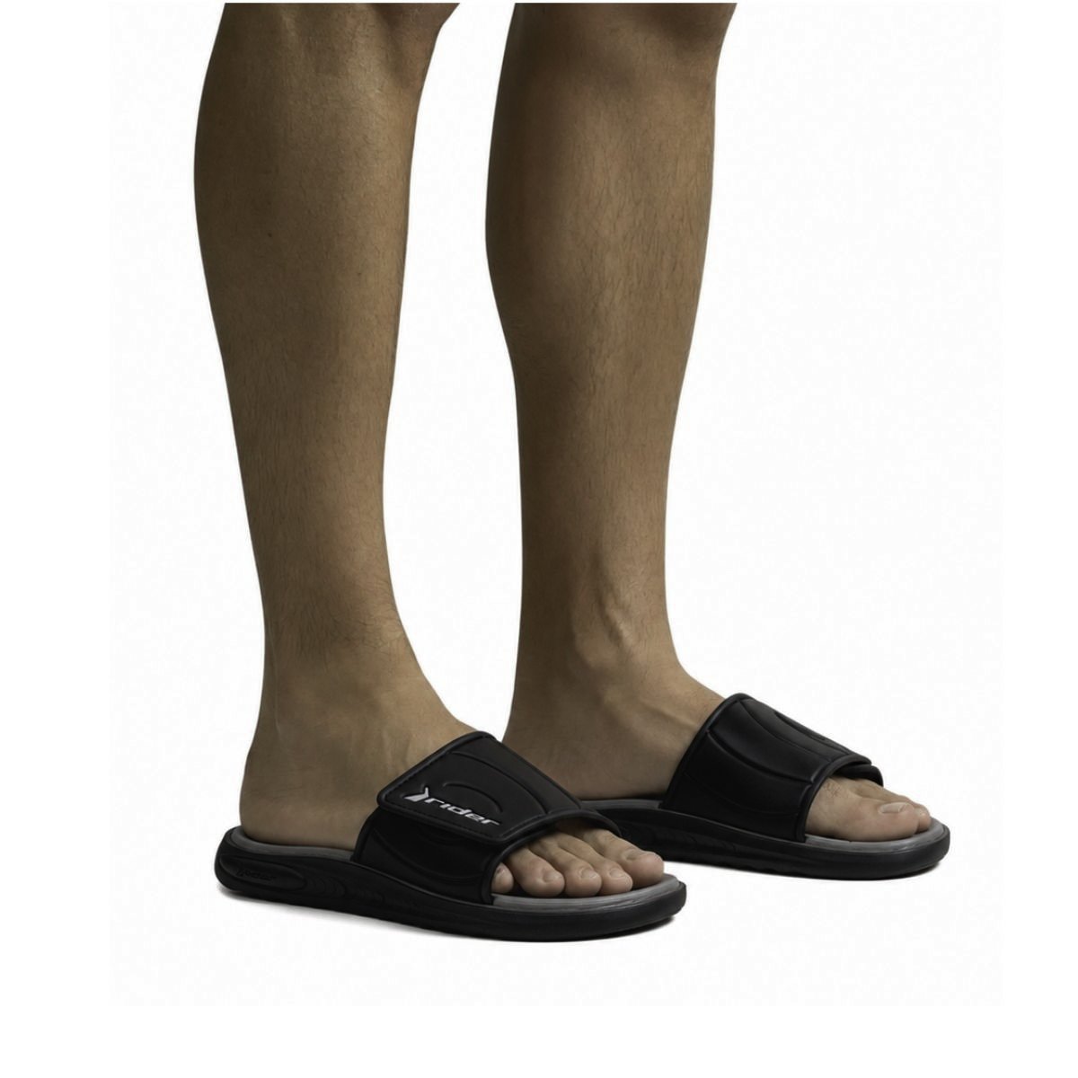 Chinelo Soft Plus Rider Masculino 12529 Preto Preto 2
