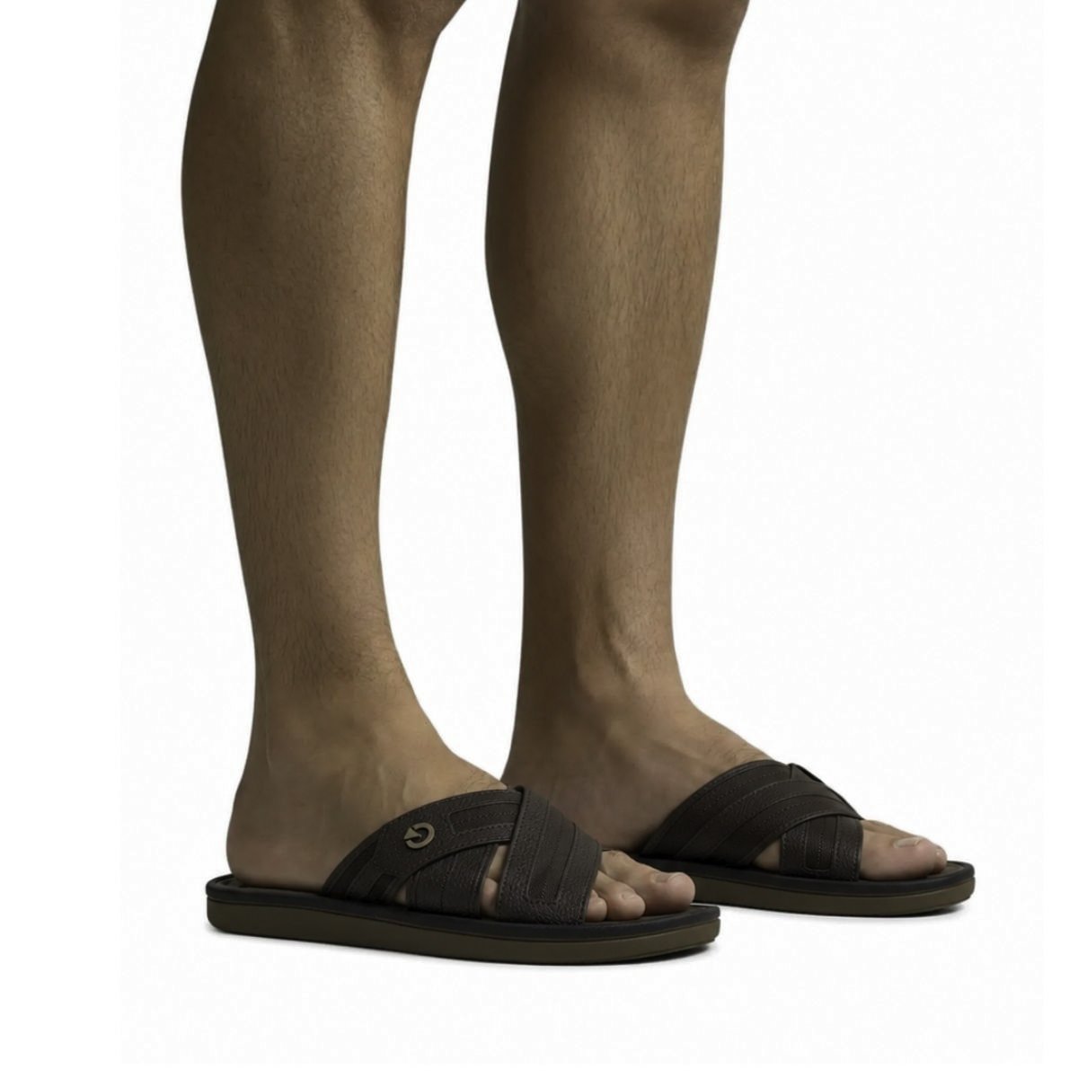 Chinelo Alabama Sl Cartago Masculino 12203 Marrom Escuro Marrom 2
