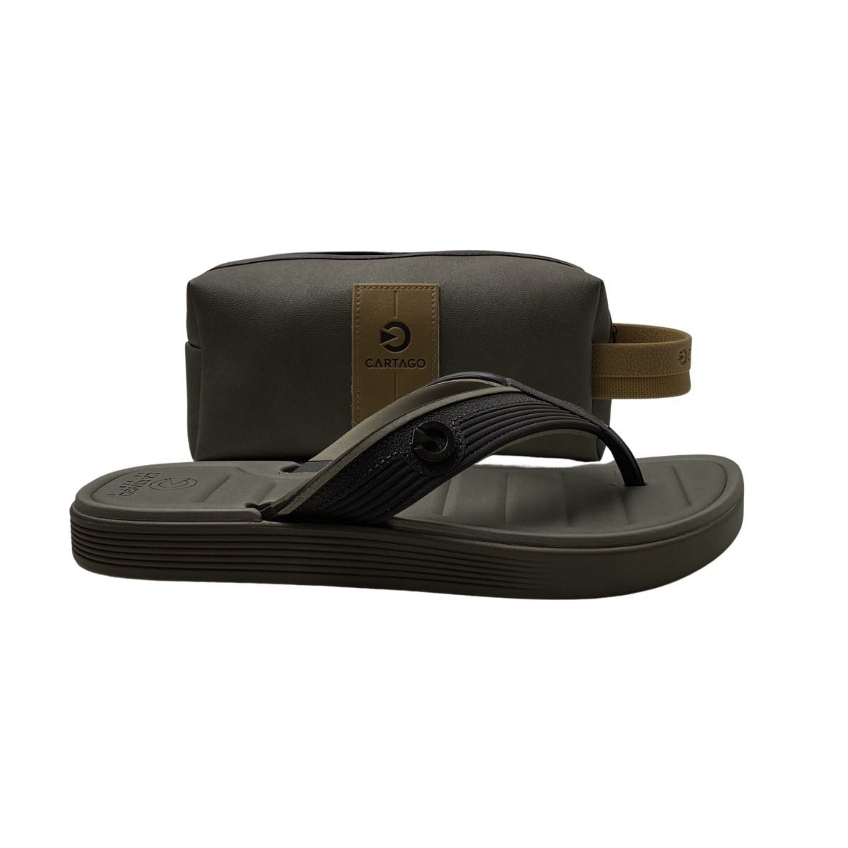 Chinelo Andorra Cartago Masculino 12656 Marrom