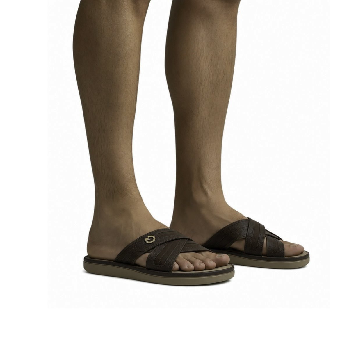 Chinelo Alabama Sl Cartago Masculino 12203 Marrom Marrom 2