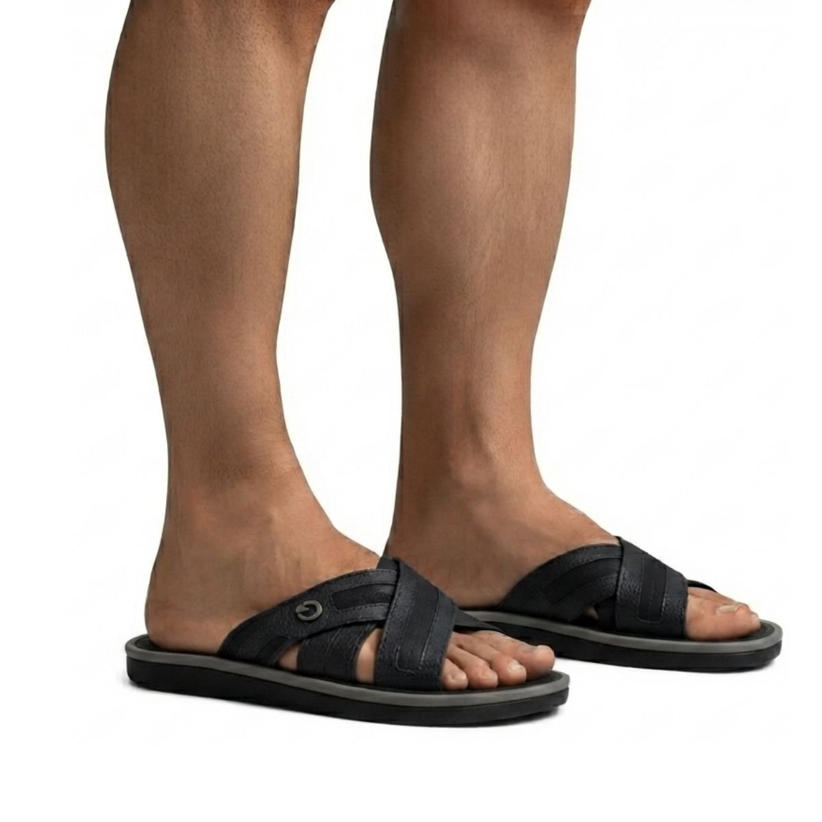 Chinelo Alabama Sl Cartago Masculino 12203 Preto Preto 2