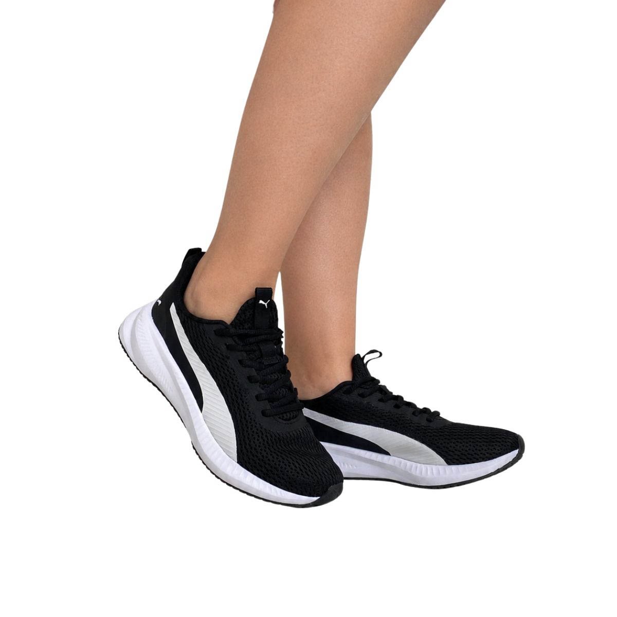 Tenis Flyer Lite 3 Puma Feminino 312728F Preto Preto 2