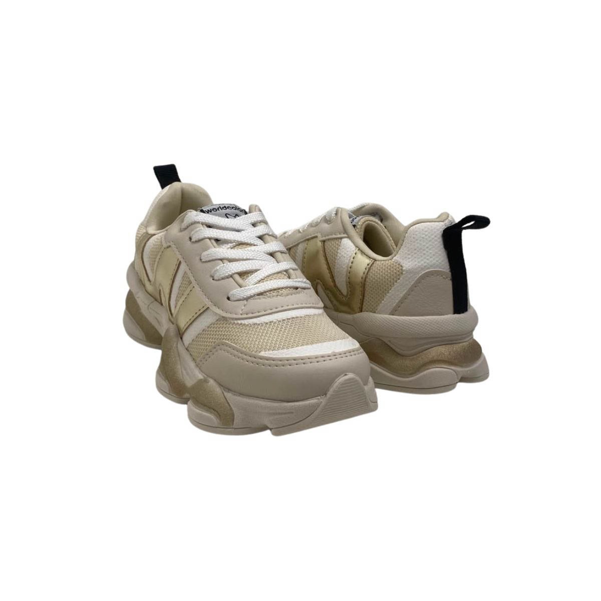 Tênis Worldcolors Infantil Menina 101013000 Off White Off White 5
