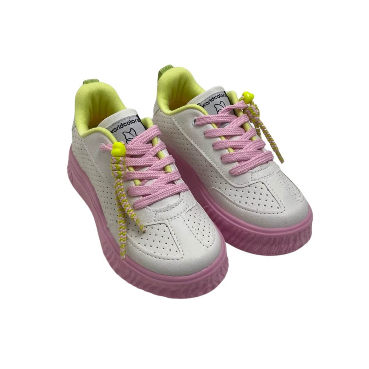 Tenis Worldcolors Infantil Menina 102017000 Branco Branco 4