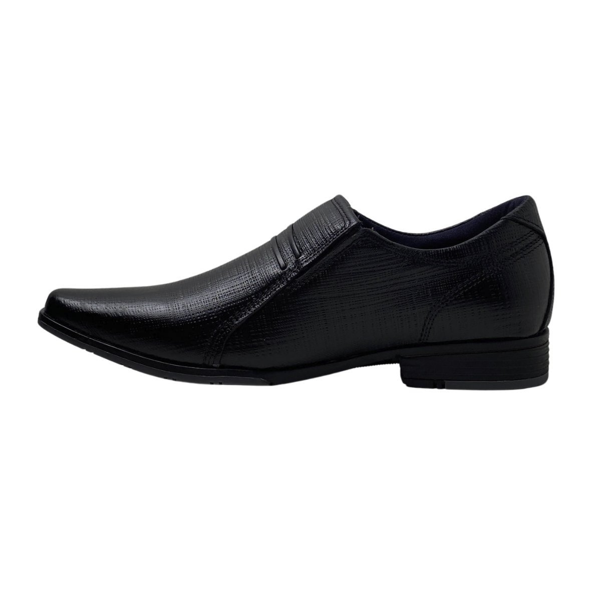 Sapato Social Couro Pegada Masculino 125813 Preto Preto 3
