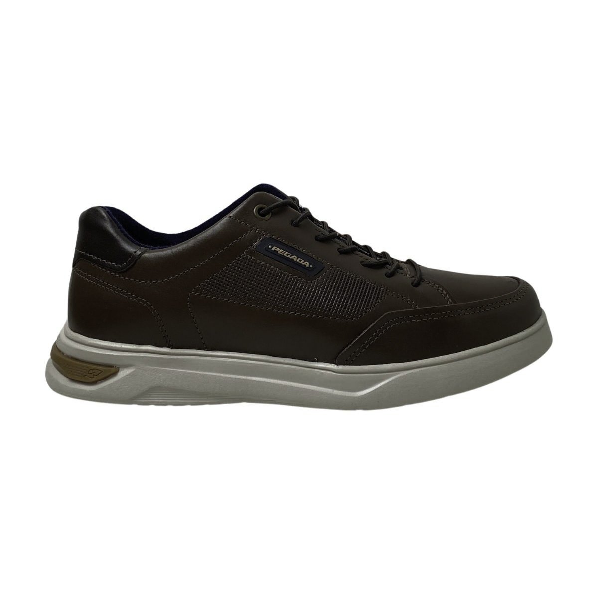 Sapatênis Couro Pegada Masculino 112403 Marrom
