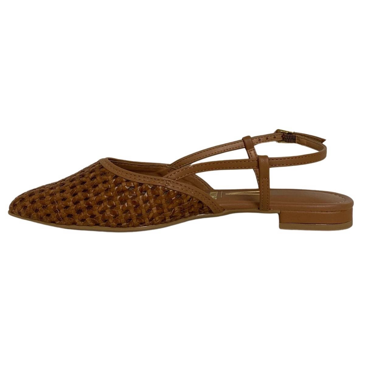 Sapatilha Slingback Vizzano Feminina 12061025 Caramelo Marrom 3