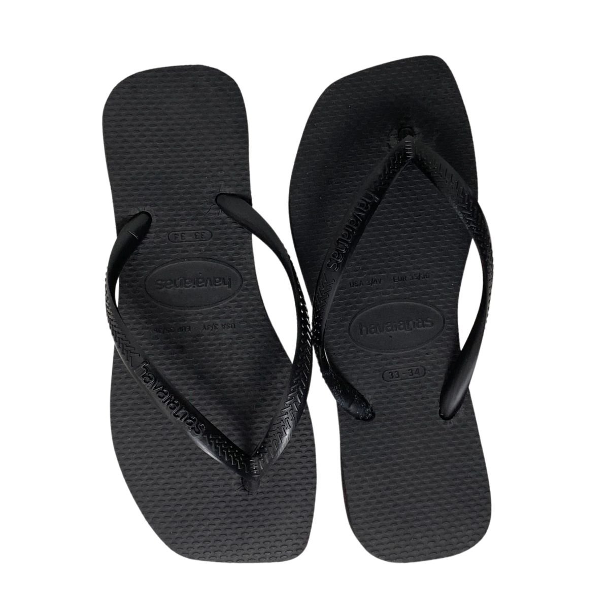 Chinelo Havaianas Slim Square Feminino 4148301 Preto Preto 5