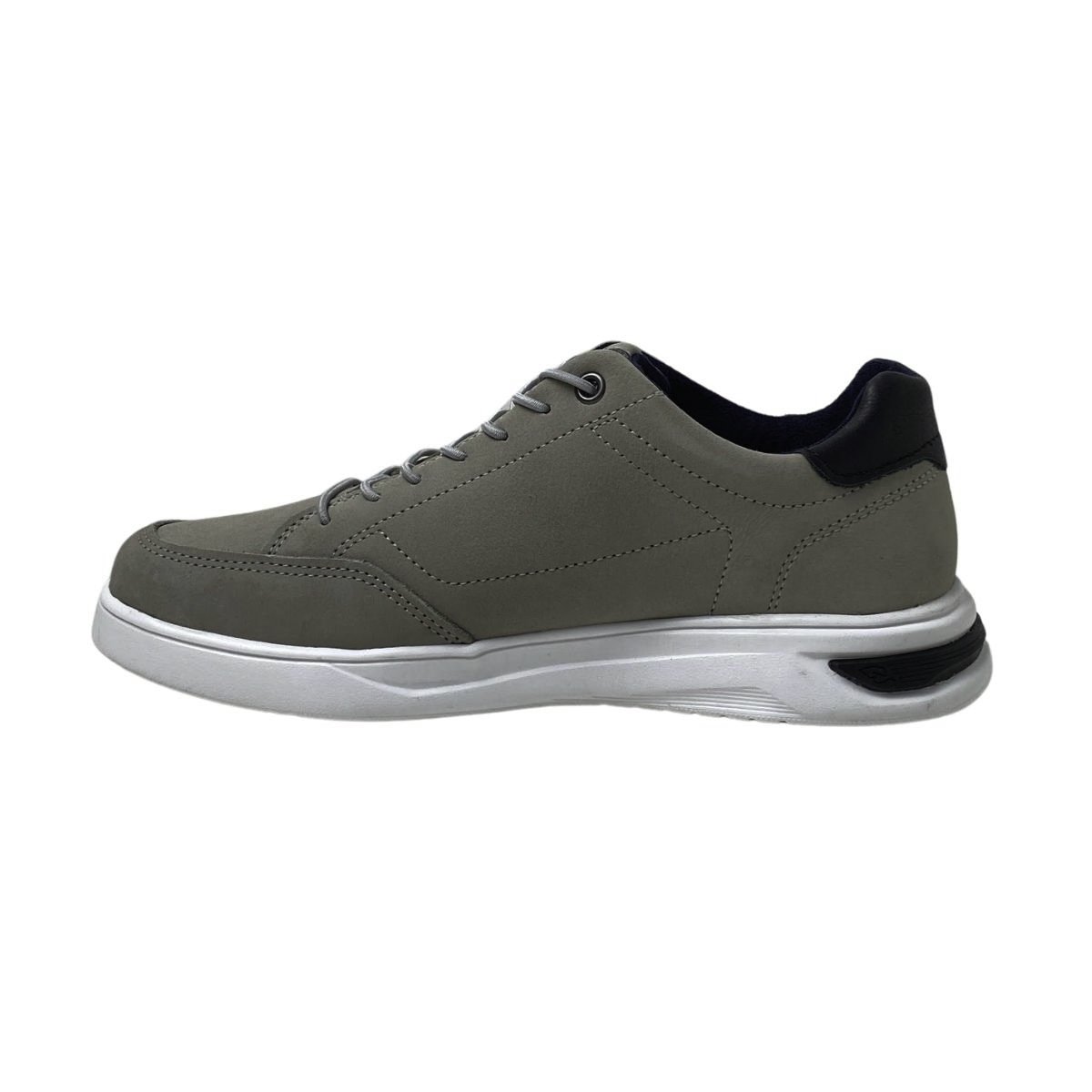 Sapatênis Couro Pegada Masculino 112403 Cinza Cinza 3