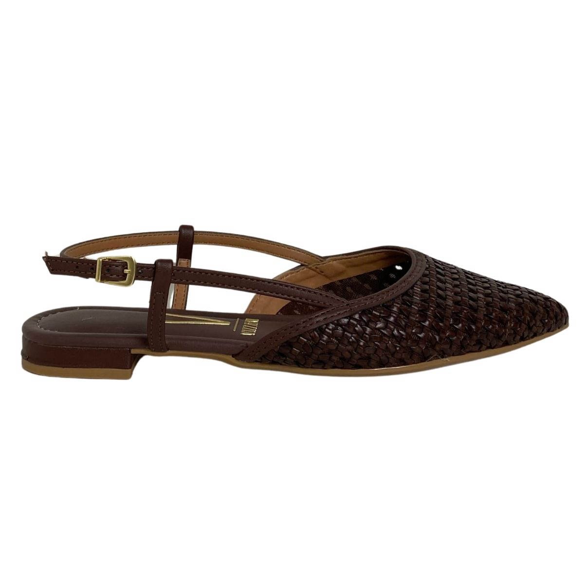 Sapatilha Slingback Vizzano Feminina 12061025 Marrom