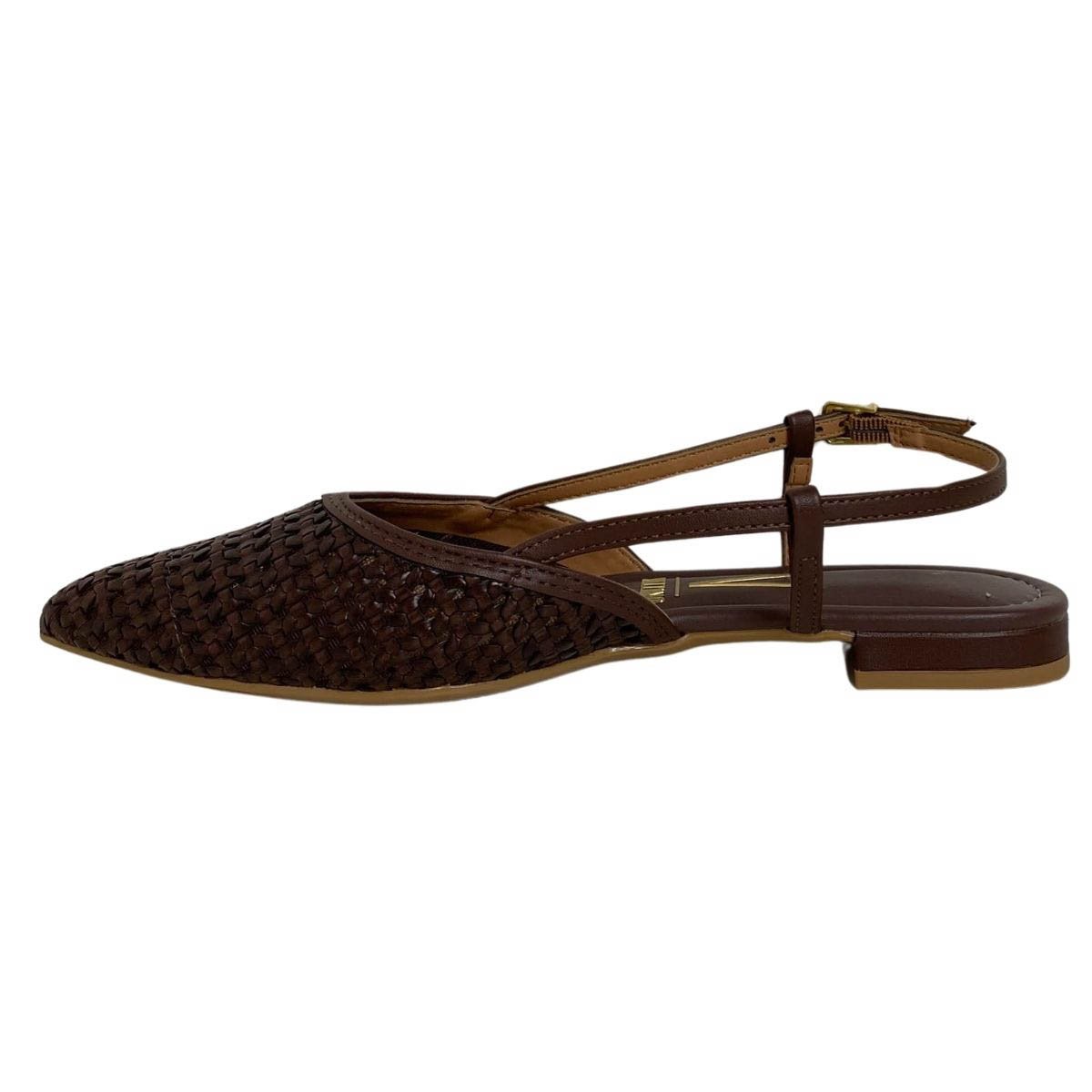 Sapatilha Slingback Vizzano Feminina 12061025 Marrom Marrom 3