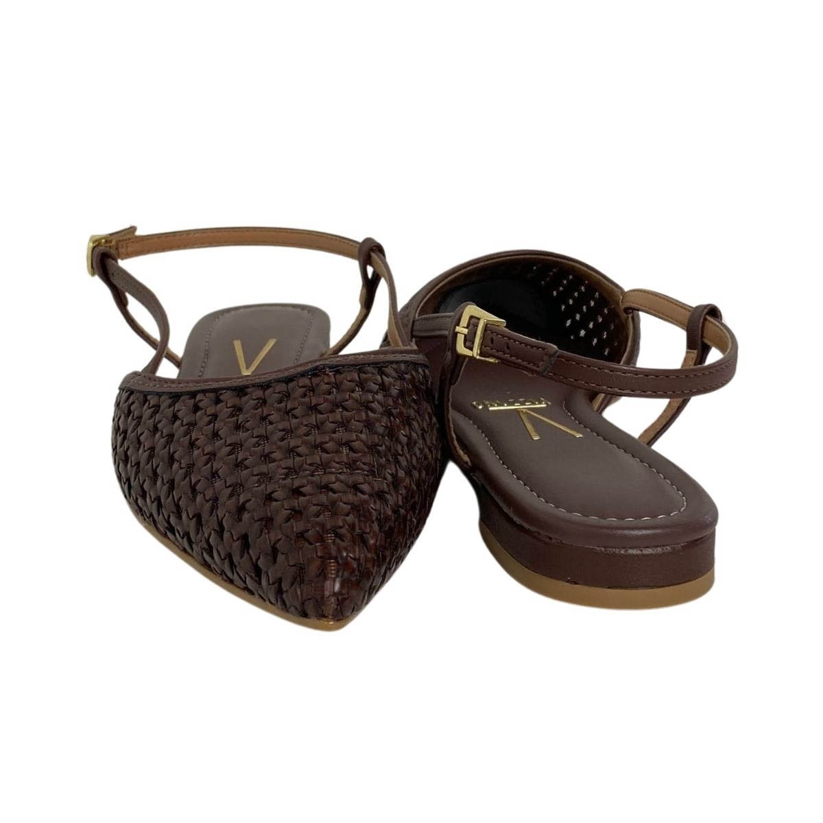 Sapatilha Slingback Vizzano Feminina 12061025 Marrom Marrom 5